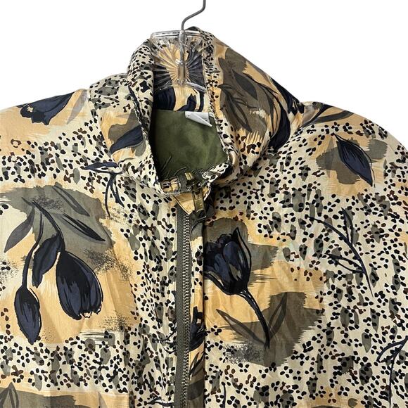 Shanghai Silk Vintage Floral Bomber Jacket 100% Silk Zip Front Lightweight Sz M - Picture 3 of 11